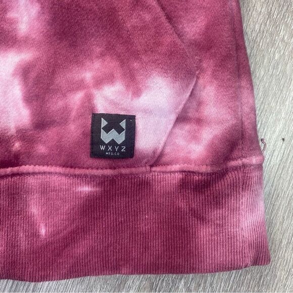 Boys Burgundy Tie-Dye Hoodie Skull Logo Streetwear - Picture 11 of 11